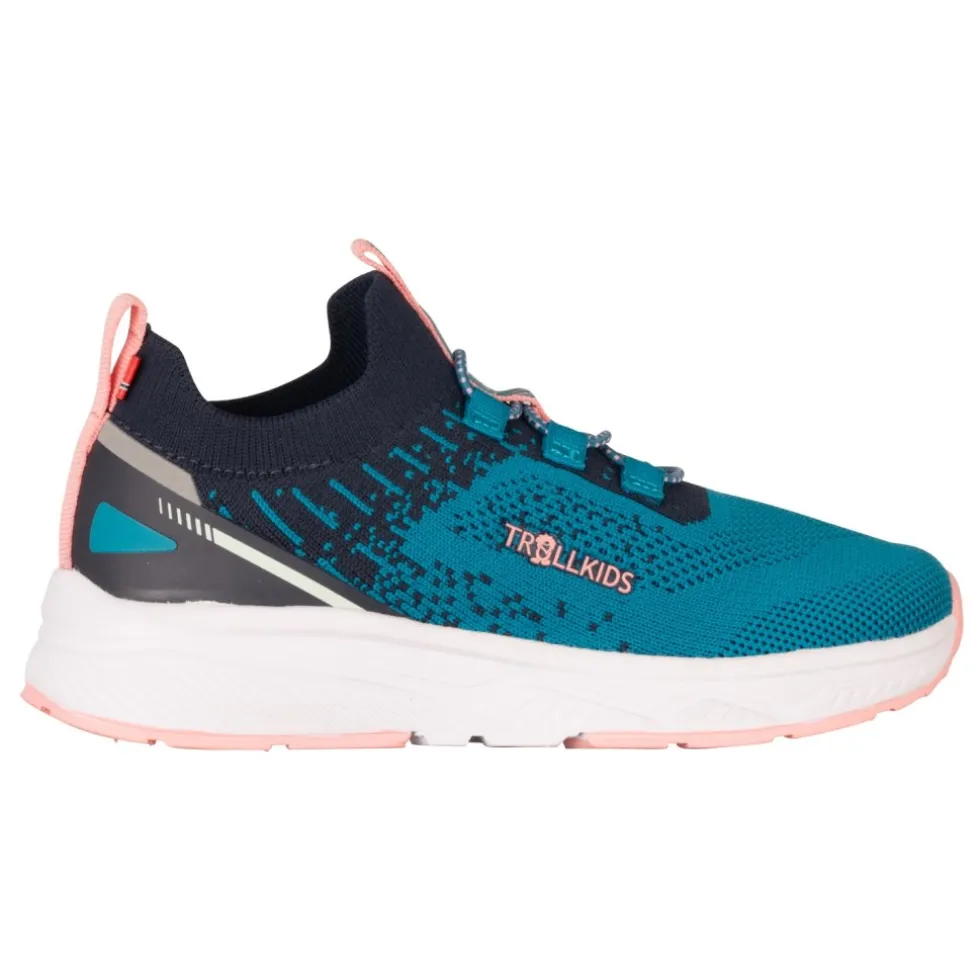Trollkids Balestrand Sneaker Kinderen - Harbor Blue/Madeira Blue/Peony Rose