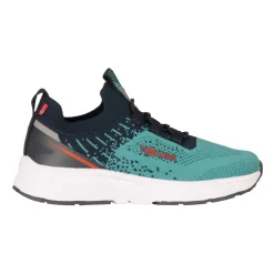 Schoenen < Trollkids Balestrand Sneaker Kinderen - Dusty Turquoise/Dark Navy/Glow Orange