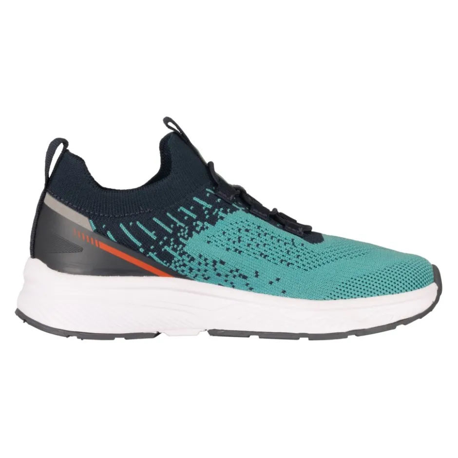 Schoenen < Trollkids Balestrand Sneaker Kinderen - Dusty Turquoise/Dark Navy/Glow Orange