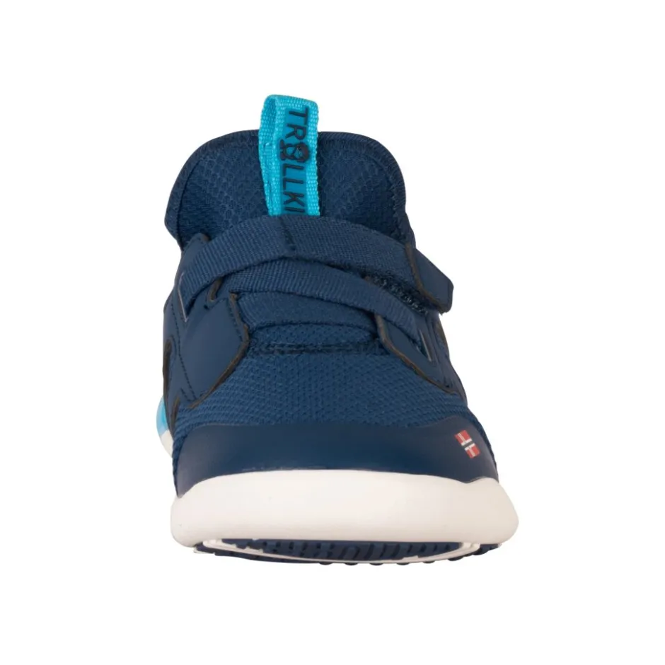 Wandelschoenen|Barefoot Schoenen < Trollkids Bergen Hiker Barefoot Schoenen Kinderen - Dark Indigo/Pool Blue