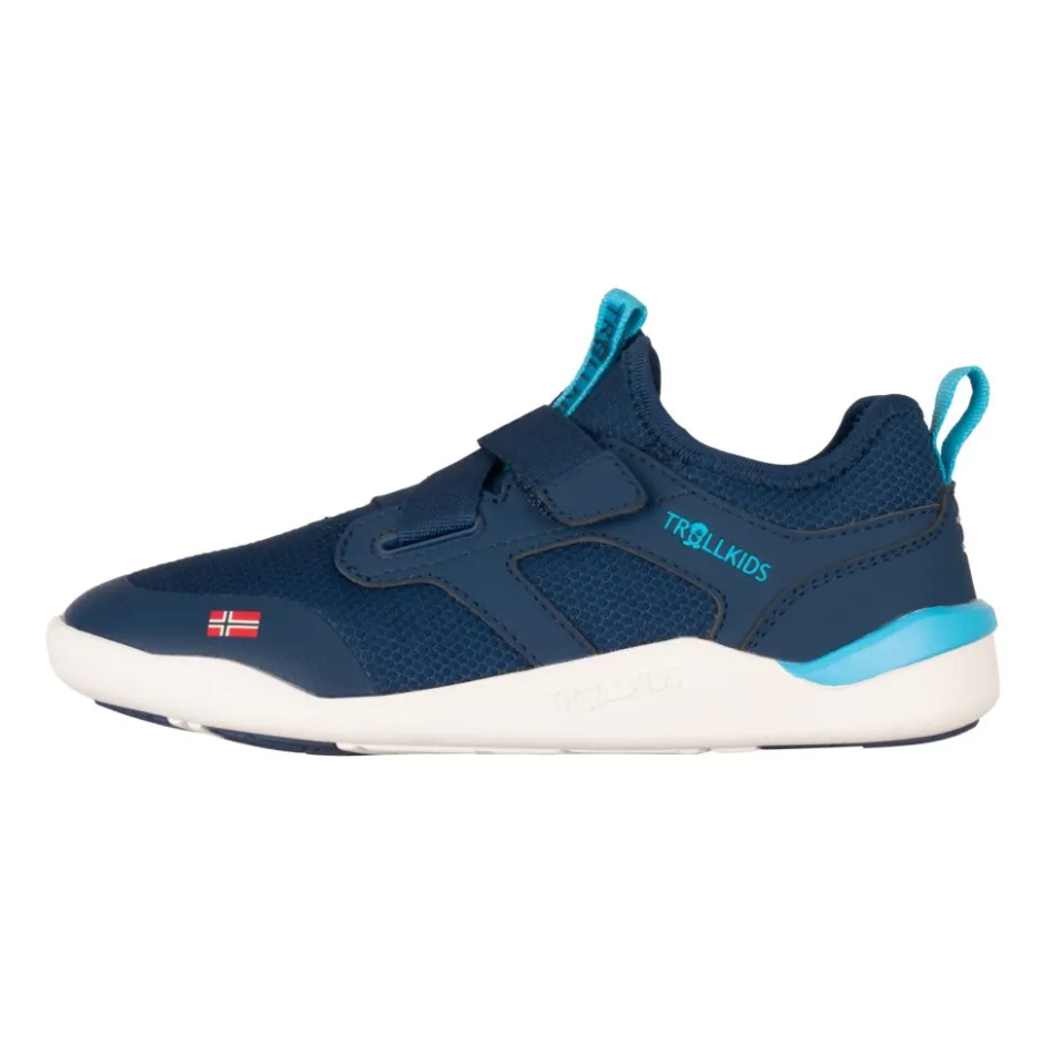 Wandelschoenen|Barefoot Schoenen < Trollkids Bergen Hiker Barefoot Schoenen Kinderen - Dark Indigo/Pool Blue