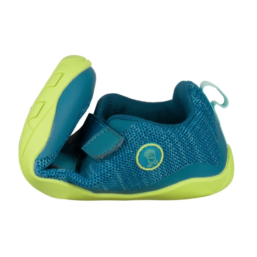 Trollkids Eikefjord Hiker Barefoot Schoenen Kinderen - Petrol/Dolphin Blue/Lime