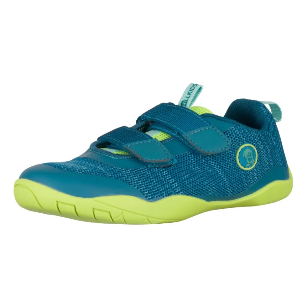 Trollkids Eikefjord Hiker Barefoot Schoenen Kinderen - Petrol/Dolphin Blue/Lime