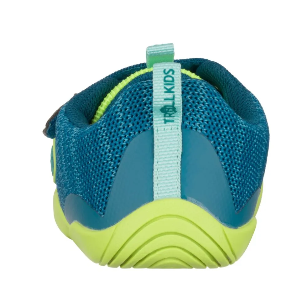 Trollkids Eikefjord Hiker Barefoot Schoenen Kinderen - Petrol/Dolphin Blue/Lime
