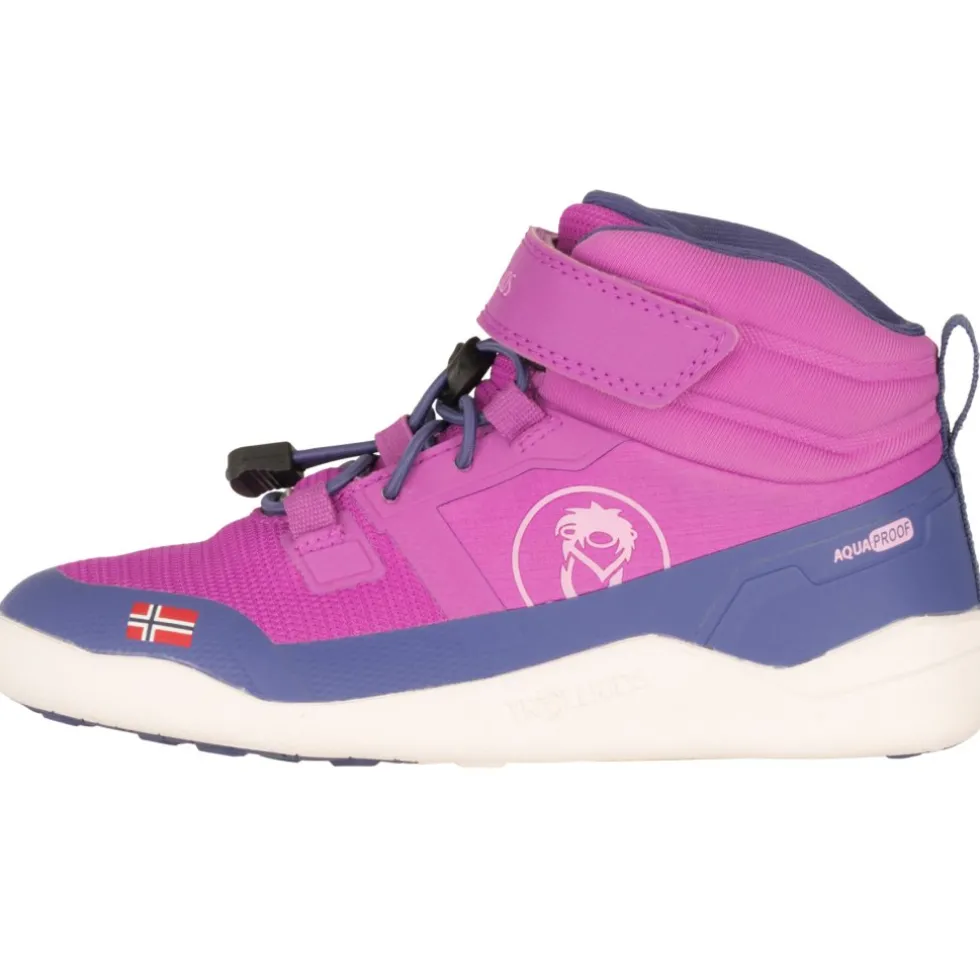 Trollkids Hovden Winter Barefoot Schoenen Kinderen - Mallow Pink/Violet Blue/Wild Rose