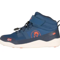 Trollkids Hovden Winter Barefoot Schoenen Kinderen - Nordic Blue/Flame Orange