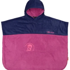 Accessoires|Zwemhulpmiddelen < Trollkids Kvalvika Surf Badponcho kinderen - Mallow Pink/ Violet Blue