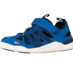 Trollkids Saltfjord Barefoot Sandalen Kinderen - Alpine Blue/Dark Indigo