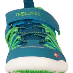 Trollkids Saltfjord Barefoot Sandalen Kinderen - Dark Marine/Fresh Green/Mystic Blue