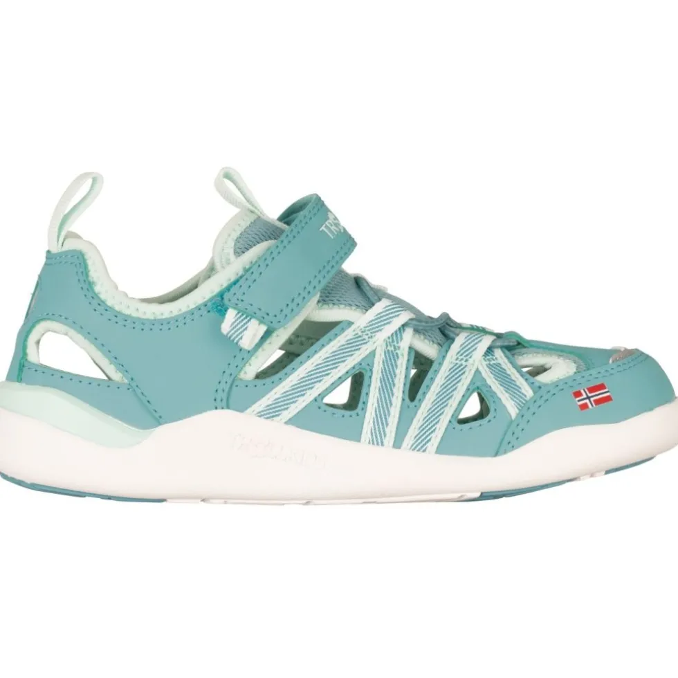 Trollkids Saltfjord Barefoot Sandalen Kinderen - Aqua Haze/Aqua Marble