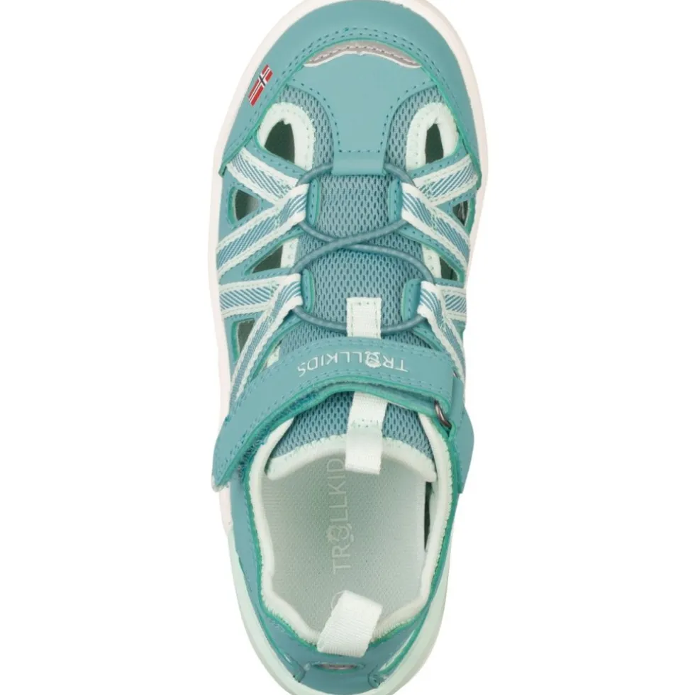 Trollkids Saltfjord Barefoot Sandalen Kinderen - Aqua Haze/Aqua Marble