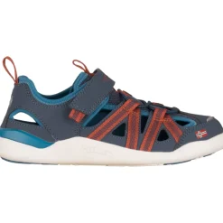 Trollkids Saltfjord Barefoot Sandalen Kinderen - Mystic Blue/Red Clay/ Summernight Blue
