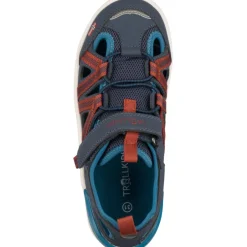 Trollkids Saltfjord Barefoot Sandalen Kinderen - Mystic Blue/Red Clay/ Summernight Blue