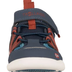 Trollkids Saltfjord Barefoot Sandalen Kinderen - Mystic Blue/Red Clay/ Summernight Blue
