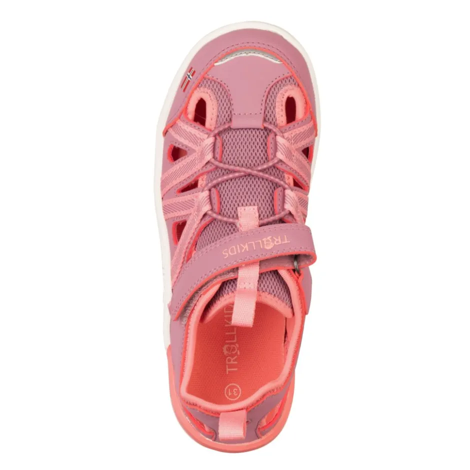 Barefoot Schoenen|Schoenen < Trollkids Saltfjord Barefoot Sandalen Kinderen - Peony Rose/Orchid