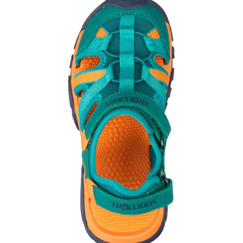Schoenen < Trollkids Stavanger XT Sandalen Kinderen - Sea Green/Sahara Sunset/Madeira Blue