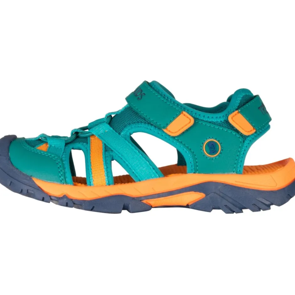 Schoenen < Trollkids Stavanger XT Sandalen Kinderen - Sea Green/Sahara Sunset/Madeira Blue