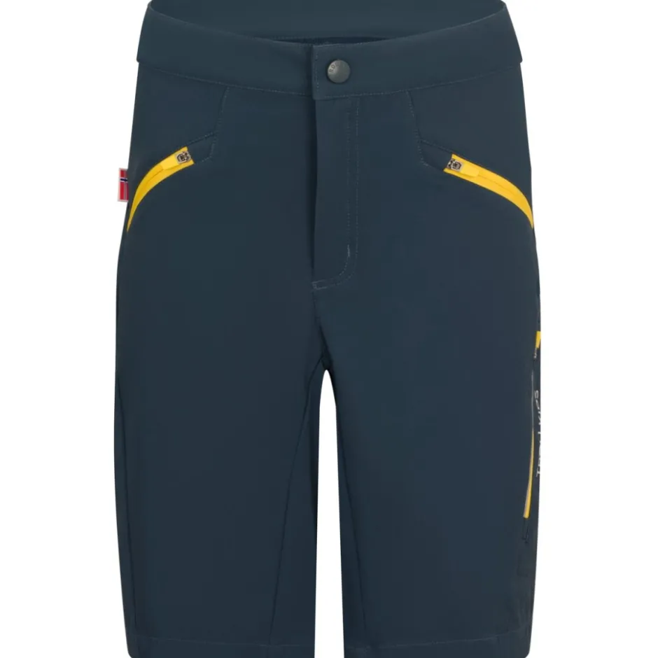 Mtb-Shorts|Broeken Kinderen < Trollkids Skaland Fietsshort Kinderen - dark navy/ginger