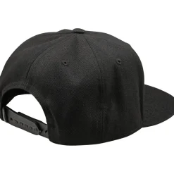 Troy Lee Designs Flat Bill Snapback Pet - Signature Black/Black