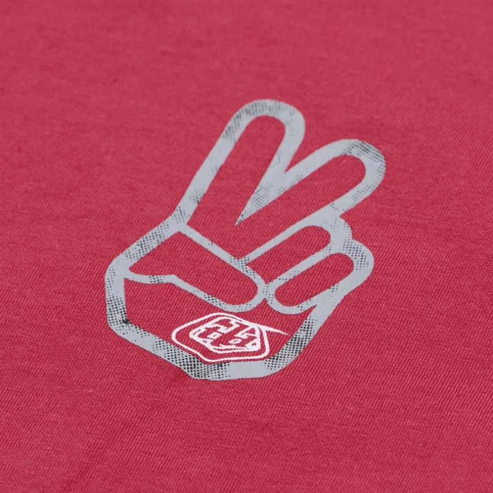 Troy Lee Designs T-Shirt Heren - Peace Out Fuchsia
