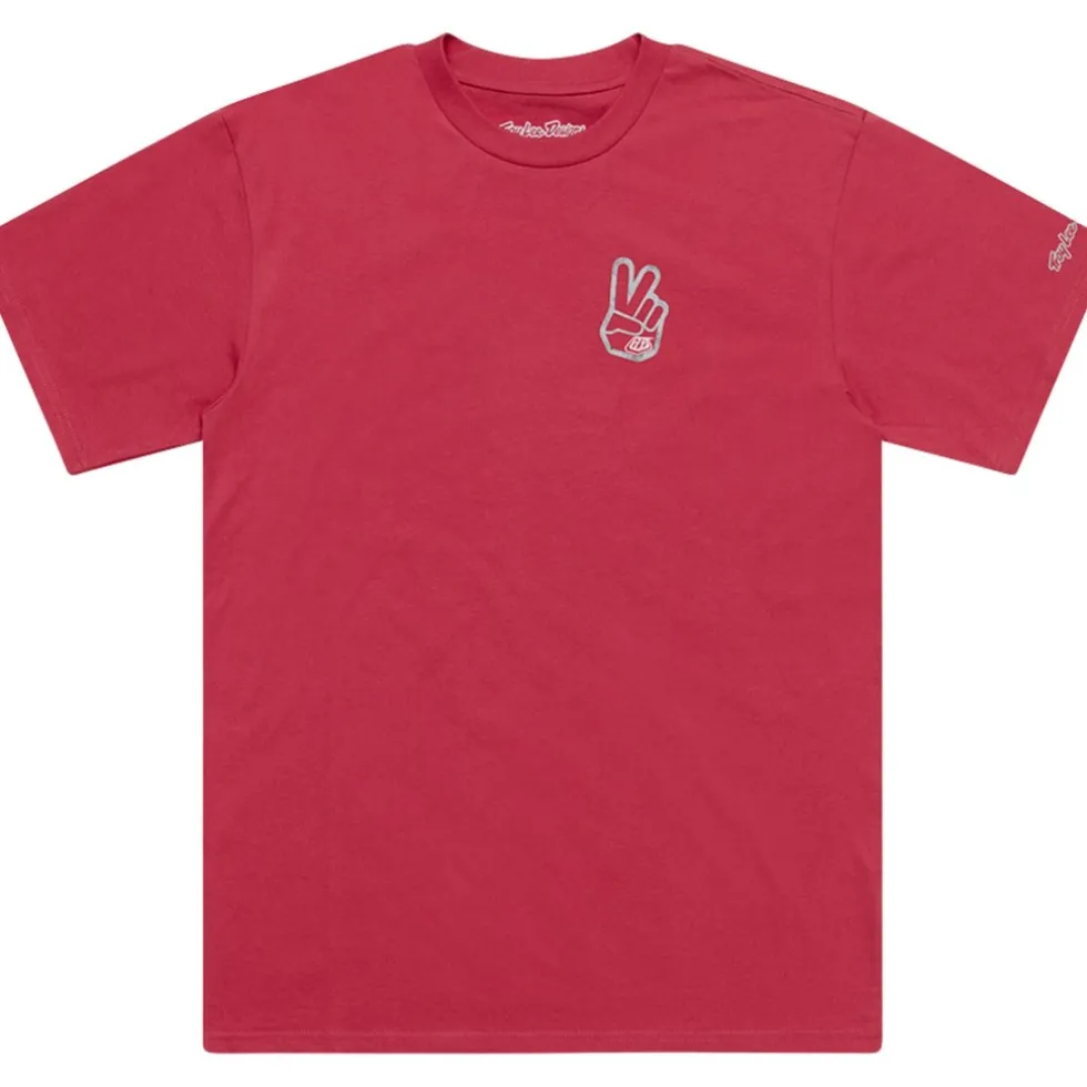 Troy Lee Designs T-Shirt Heren - Peace Out Fuchsia