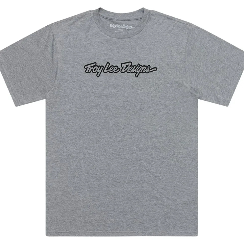 Troy Lee Designs T-Shirt Heren - Signature Gray Heather