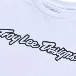 T-Shirts & Tops < Troy Lee Designs T-Shirt Heren - Signature White/Back
