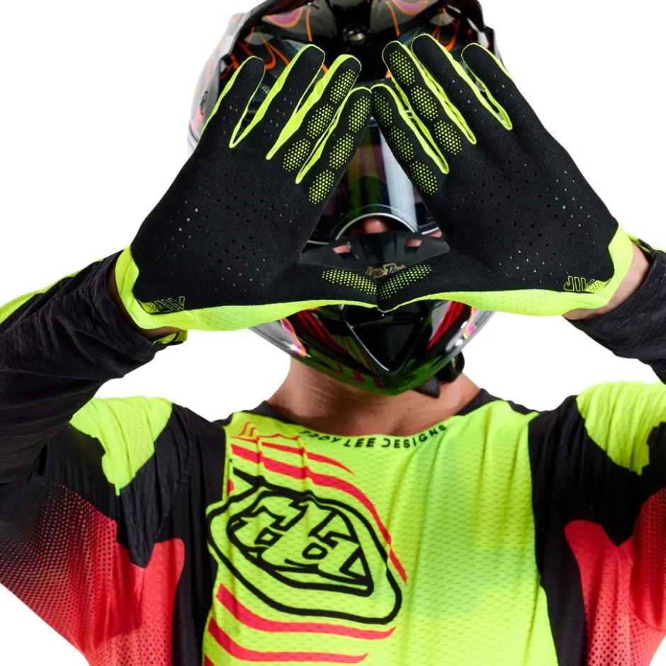 Mtb-Handschoenen < Troy Lee Designs Air Handchoenen - Mono Flo Yellow