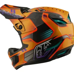 Troy Lee Designs D4 Carbon MIPS Helm - Crest Gold