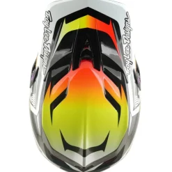 Troy Lee Designs D4 Carbon MIPS Helm - Lined Up Black