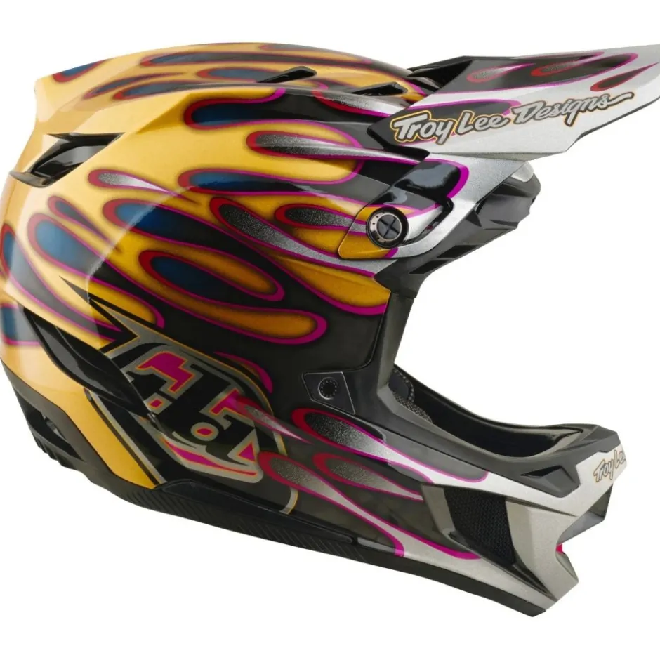 Downhill Helmen < Troy Lee Designs D4 Carbon IP He - Overpray God/Back