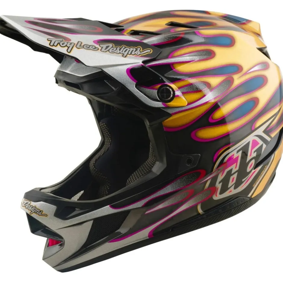 Downhill Helmen < Troy Lee Designs D4 Carbon IP He - Overpray God/Back