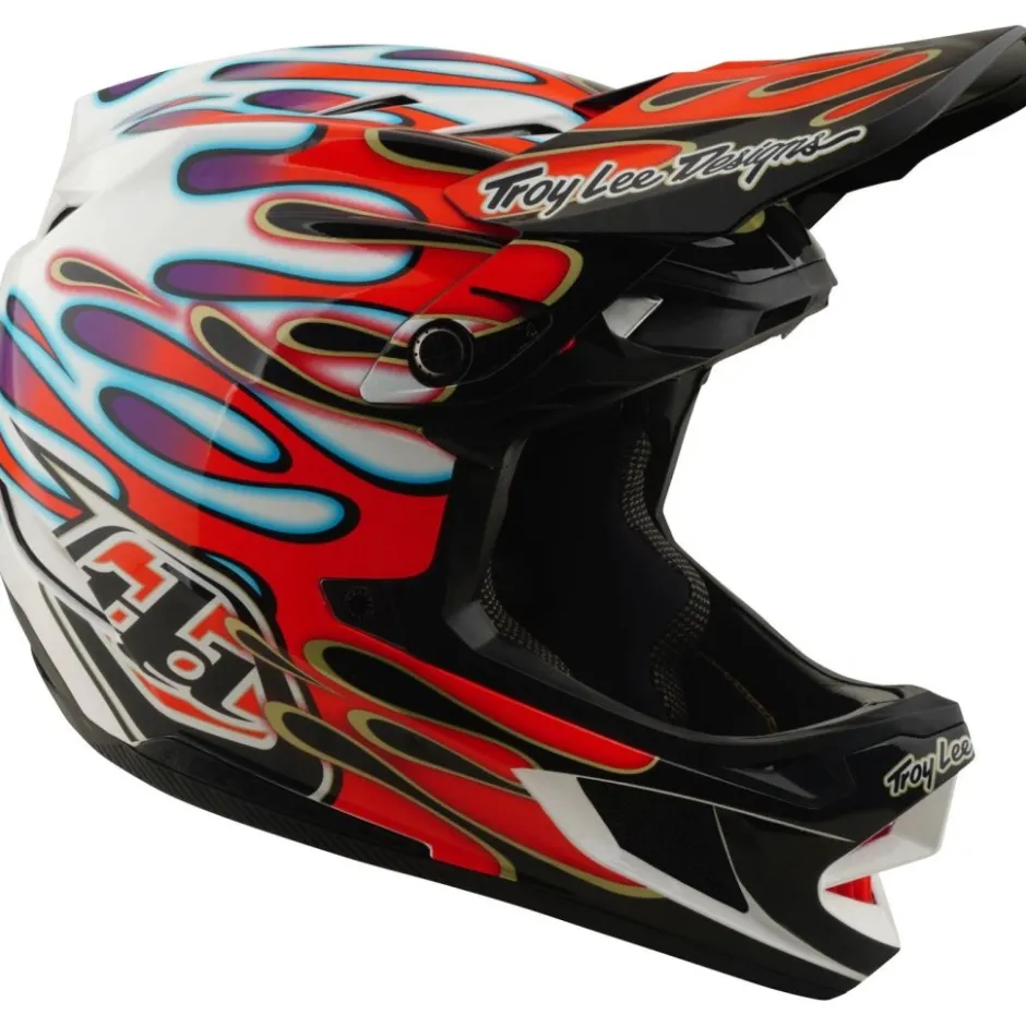 Mtb-Helmen|Downhill Helmen < Troy Lee Designs D4 Copoite IP He - Overpray White/Red