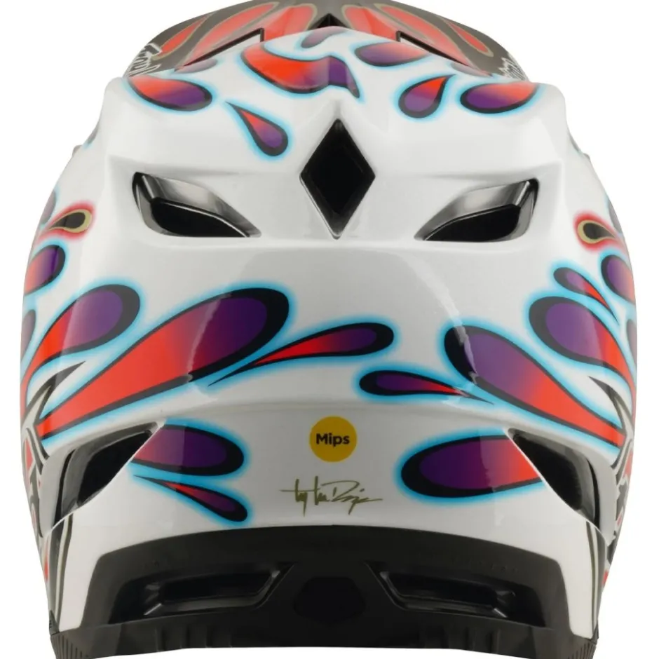 Mtb-Helmen|Downhill Helmen < Troy Lee Designs D4 Copoite IP He - Overpray White/Red