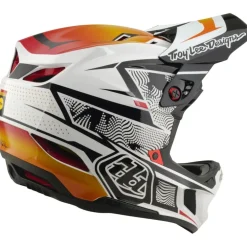 Troy Lee Designs D4 Composite MIPS Helm - Lined Up White