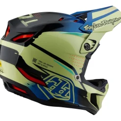 Troy Lee Designs D4 Composite MIPS Helm - Drip Glo Yellow