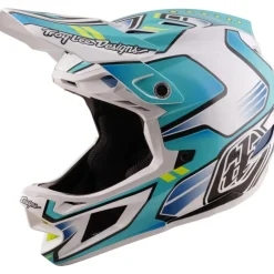 Troy Lee Designs D4 Composite MIPS Helm - Crest Real Teal