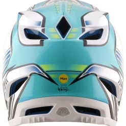 Troy Lee Designs D4 Composite MIPS Helm - Crest Real Teal
