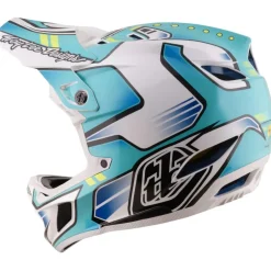 Troy Lee Designs D4 Composite MIPS Helm - Crest Real Teal