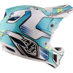 Troy Lee Designs D4 Composite MIPS Helm - Crest Real Teal