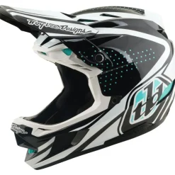Troy Lee Designs D4 Polyacrylite MIPS Helm - The Line Charcoal/White