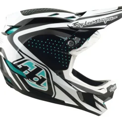 Troy Lee Designs D4 Polyacrylite MIPS Helm - The Line Charcoal/White