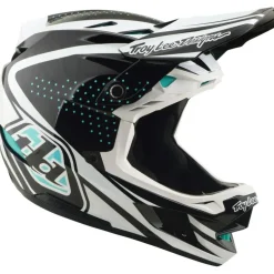 Troy Lee Designs D4 Polyacrylite MIPS Helm - The Line Charcoal/White