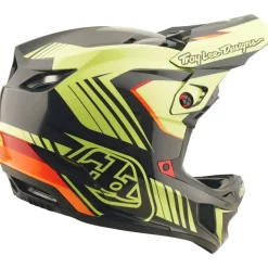 Troy Lee Designs D4 Polyacrylite MIPS Helm - Qualifer Black/Yellow
