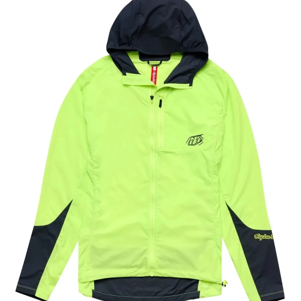 Troy Lee Designs Drift Windbreaker Jas Heren - Mono Glo Yellow
