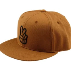 Troy Lee Designs Flat Bill Snapback Pet - Peace Sienna