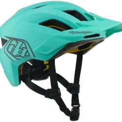 E-Bike Helmen < Troy Lee Designs Flowline MIPS Helm Kinderen - Point Charcoal/Real Teal