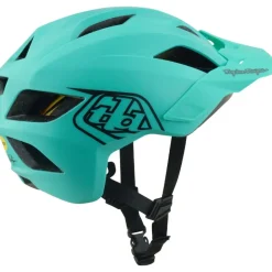 E-Bike Helmen < Troy Lee Designs Flowline MIPS Helm Kinderen - Point Charcoal/Real Teal