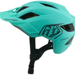 E-Bike Helmen < Troy Lee Designs Flowline MIPS Helm Kinderen - Point Charcoal/Real Teal