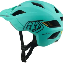 E-Bike Helmen < Troy Lee Designs Flowline MIPS Helm Kinderen - Point Charcoal/Real Teal